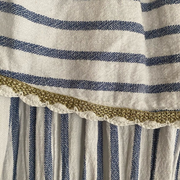 Calypso St. Barth Striped Maxi Dress - Blue and White - Picture 4 of 6